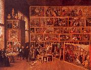    David Teniers The Archduke Leopold's Gallery France oil painting reproduction